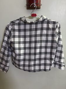 Plaid Crop Shirt