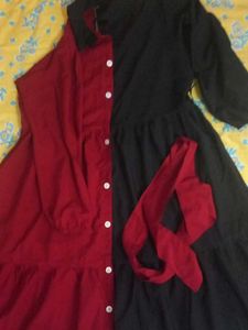 🖤❤️Frock BlaK_red