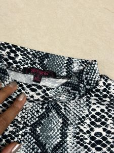 Snakeskin Print Top Branded From Ginger