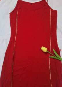 Red Kurta Set
