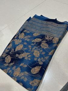 Elegant Blue Floral Saree