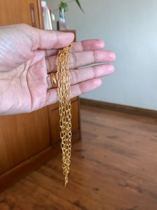 Set Of 2 Gold Link Necklace