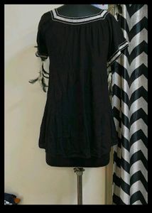 Black Embroidered Top