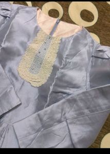 Imported Satin Dress For Festival