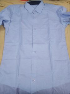 New  Sky-blue Formal Shirt For Men