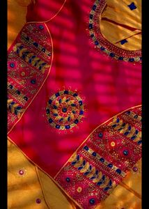 Rose Pink Colour Lengha