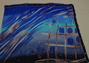 Blue Patterned Saree