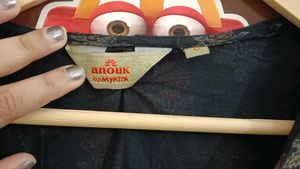 Black And Golden Kurti