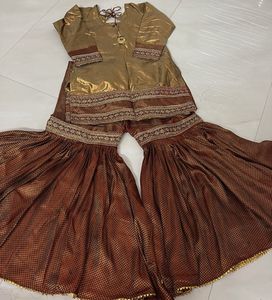beautiful maroon garara perfect for wedding