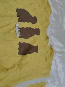 Vintage Yellow Quarter-Zip Knit Top