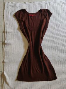 Brown Sleeveless Top