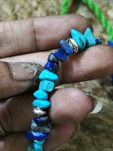 Turquoise And Lapis Lazuli Chitai Necklace