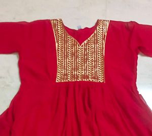 Red Sequence Kurti