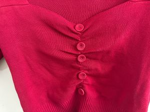 Beautiful Red Crop Top