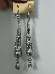 Dangling Silver Earrings