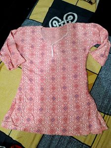Peach Short Kurti