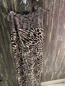 Leopard Print stiched  Kurta
