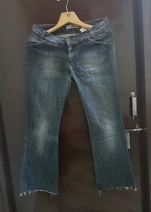 Bootleg Wide-leg Jean