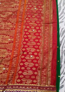 beautiful green colour saree