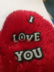Red Heart Furr Pillow