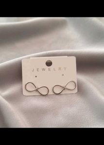 Anti- Tarnish Infinity Stud Earrings