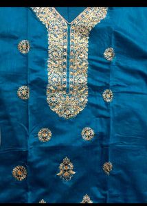 Teal Embroidered Salwar Suit