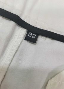 White Straight Leg Pants
