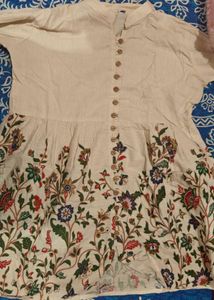 Floral Button-Down Top/Kurti(SALE)
