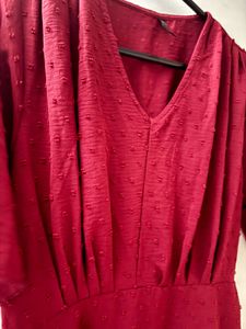 Red Casual Dress-Medium