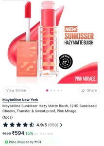 Maybelline Sunkisser Blush Pink Mirage