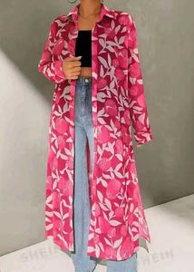 Floral Print Pink Shirt