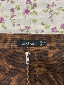 Leopard Print Mini Skirt