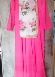 Plus Size Anarkali With Dupatta