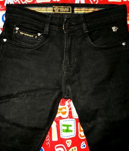 Versace Black Jeans. Size (28)