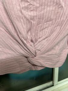 Pink Full Sleeves Crop Top