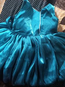 Teal Tulle Party Dress