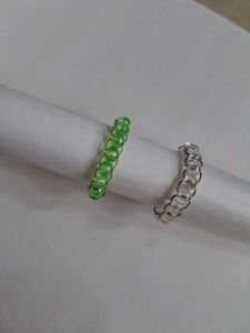 Pearl &amp; Silver Rings(any 2)