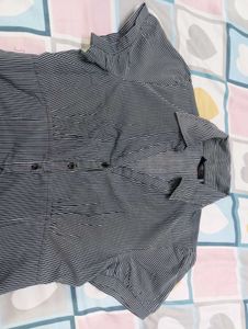 Striped Button-Up Top