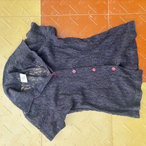 Lace Top with Collar