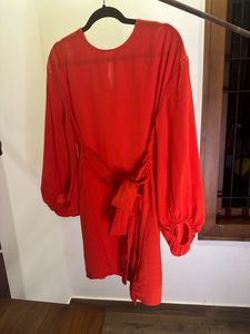 Orangish Red Dress