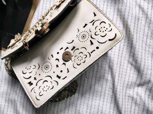 Floral Cutout Crossbody Bag