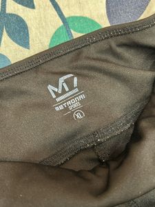 Gym tights - Set Of 2 - Black And Maroon