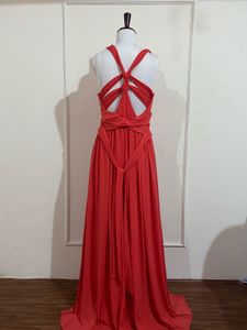 Elegant coral Maxi Dress