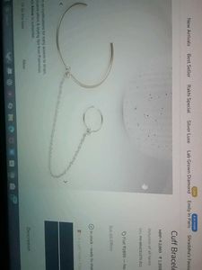 18 K Gold Thick Plated Bracelet And Ring