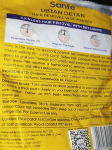 Sanfe Hair Removal Wax Powder