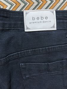 Black Denim Shorts - Bebe Brand
