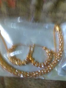 Gold Rhinestone Jewelry Set