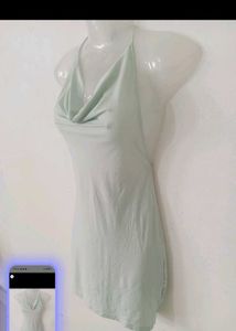 Mint Green Halter Dress