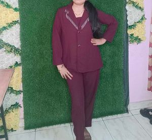 Marron Cordset
