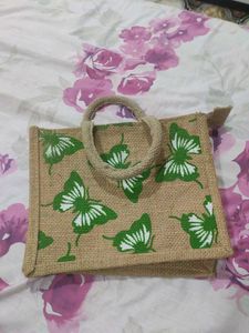 Butterflies Jute Bag